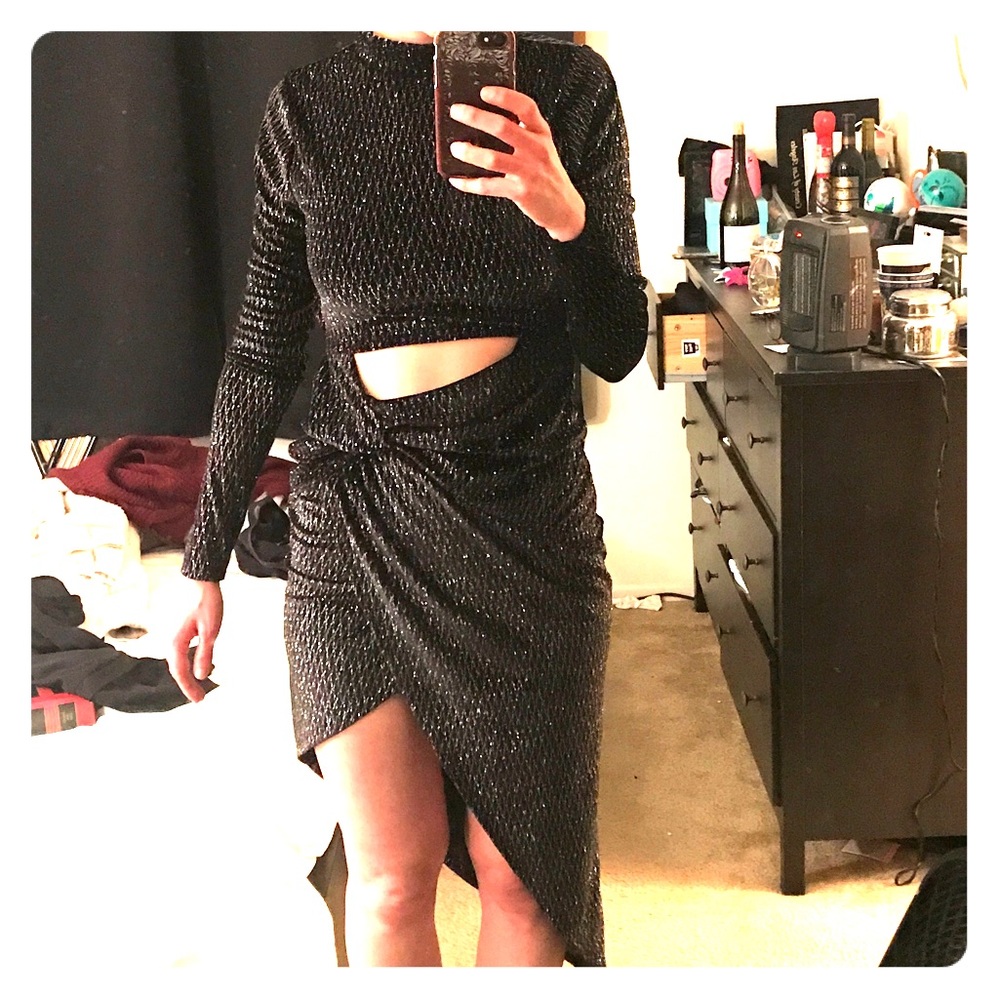 Glitter Midi Dress